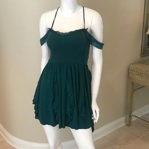 ✨Free People S Turquise Miss Mini Slip Dress ✨